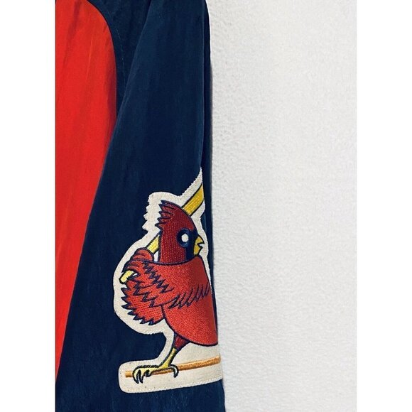 Starter Diamond Collection Jacket Mens Medium Red St Louis Cardinals Baseball - Picture 3 of 6